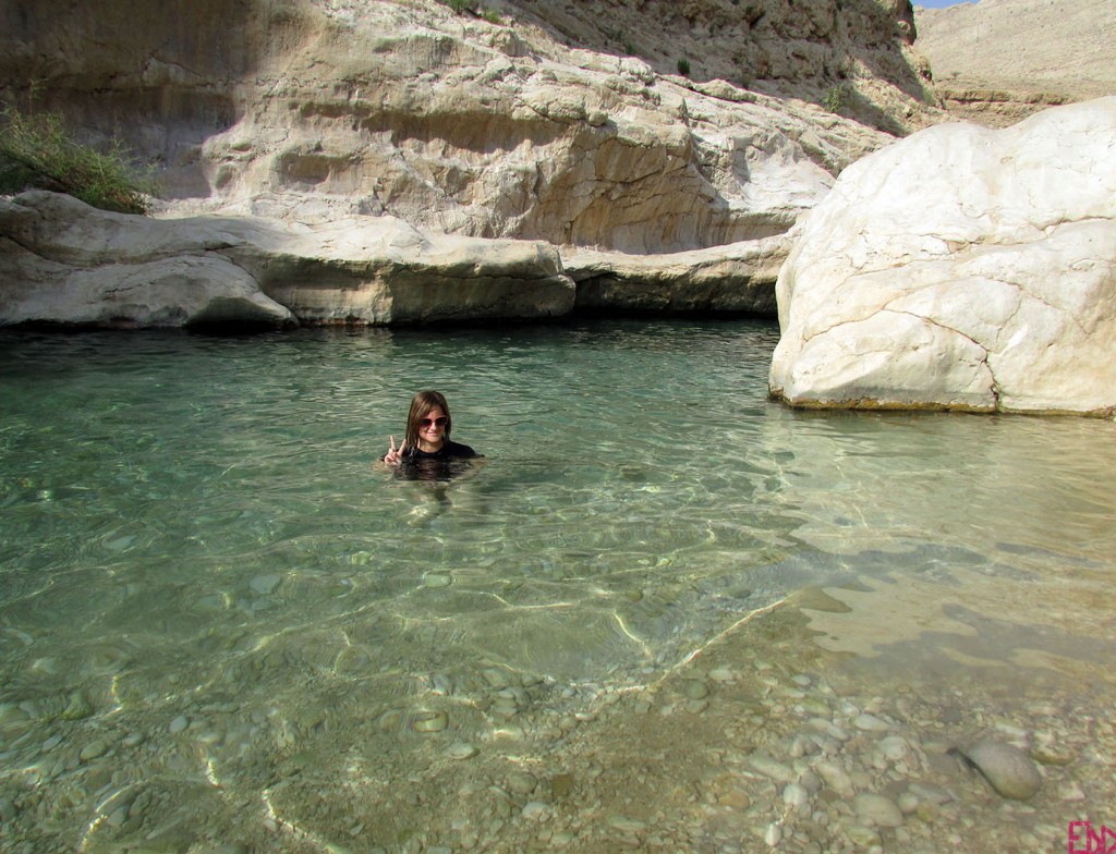 Wadi wading (Photo: Emily O'Dell)