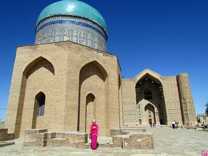 Exploring cultural heritage in Kazakhstan (Photo: Emily O'Dell)