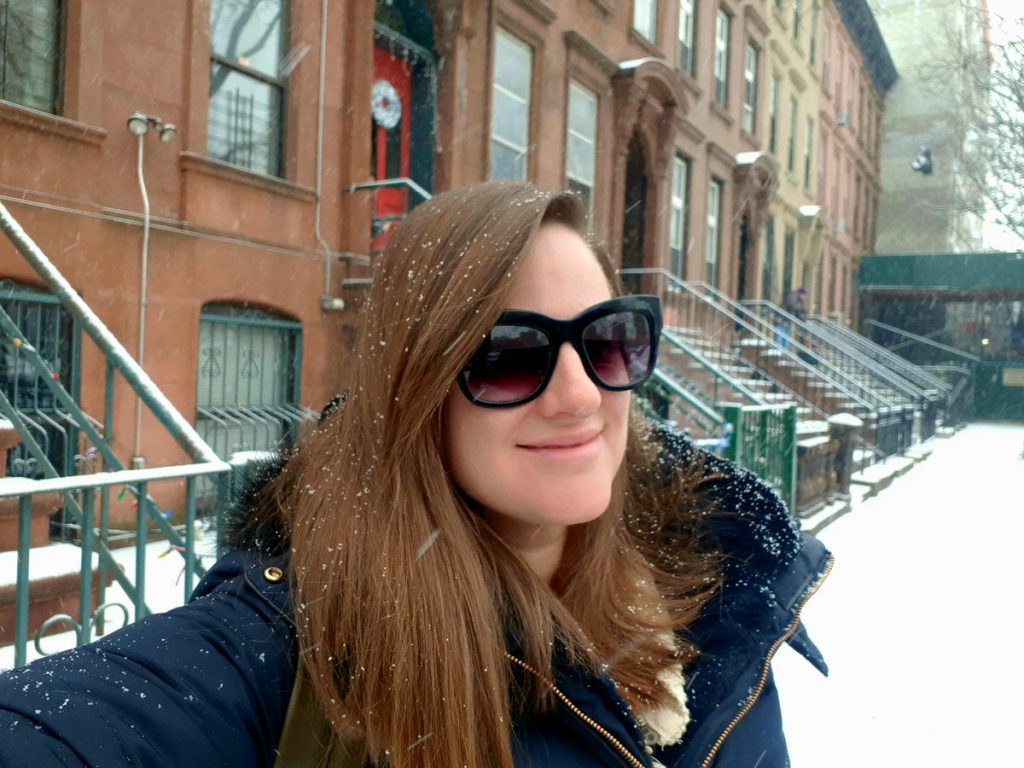 Walking in a winter wonderland in Harlem (Photo: Emily O'Dell)